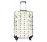 NImongt Housse de valise élastique universelle avec impression d'images de dinosaures, accessoire de voyage, vacances, plage, affaires, voyage, Noir , L, Bagage à main