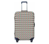 NImongt Housse de valise élastique universelle avec imprimé cerveau gauche et droit - Accessoire de bagage pour vacances, plage, affaires, voyage, Noir , L, Bagage à main