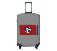 NImongt Housse de valise élastique universelle avec imprimé drapeau de l'État du Tennessee - Accessoire de bagage pour vacances, plage, affaires, voyage, Noir , XL, Bagage à main