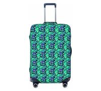 NImongt Housse de valise élastique universelle avec imprimé extraterrestres verts pour les vacances, la plage, les voyages d'affaires, Noir , XL, Bagage à main