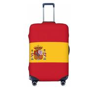 NImongt Housse de valise élastique universelle imprimée drapeau espagnol accessoire vacances plage affaires voyage, Noir , M, Bagage à main