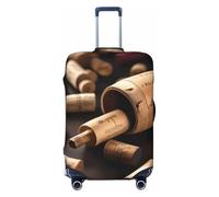 NImongt Housse de valise élastique universelle pour bouteille de vin avec bouchon en liège, Noir , L, Bagage à main