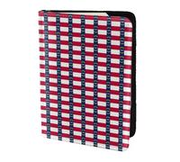 NImongt Passeport élégant de 14 cm avec imprimé drapeau de la Caroline du Nord pour homme et femme, Noir , Taille unique