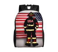 NImongt Sac à dos imperméable à rayures rouges avec imprimé drapeau des États-Unis pour voyage, travail, extérieur, voyages d'affaires, usage quotidien