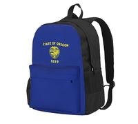 NImongt Sac à dos pour adulte avec imprimé drapeau de l'État de l'Oregon, résistant à l'eau, grande capacité pour randonnée, camping, trajet, pique-nique