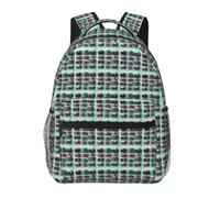 NImongt Sac à dos rétro cool imprimé décontracté sac à dos voyage activités de plein air confortable quotidien randonnée cyclisme
