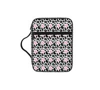 NImongt Sac de rangement noir et blanc imprimé vache à lait pour église, voyage, écriture, accessoire ecclésiastique