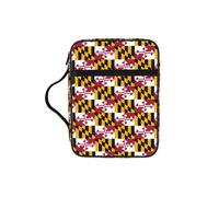 NImongt Sac de rangement pour église, voyage, écriture, accessoire ecclésiastique imprimé drapeau de l'État du Maryland