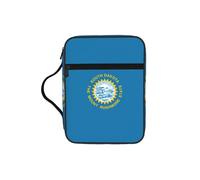 NImongt Sac de rangement pour église, voyage, écriture, accessoire ecclésiastique imprimé drapeau du Dakota du Sud