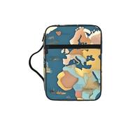 NImongt Sac de rangement pour l'église, les voyages, les écritures, accessoire ecclésiastique imprimé carte du monde