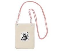 NImongt Sac de téléphone élégant et léger avec imprimé notes de musique pour la marche, la course à pied, la randonnée, usage quotidien, rose, Taille unique