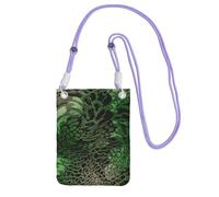 NImongt Sac de téléphone élégant et léger imprimé serpent vert pour la marche, la course, la randonnée, usage quotidien, violet, Taille unique