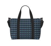 NImongt Sac de voyage léger avec imprimé libellule bleue artistique