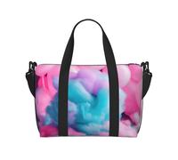 NImongt Sac de voyage léger en coton rose avec imprimé bonbon pour le w nd, la plage, les escapades à la salle de sport