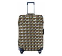 NImongt Steam Little Train Housse de valise élastique universelle Accessoire de bagage Vacances Plage Affaires Voyage, Noir , XL, Bagage à main