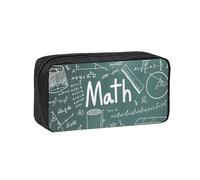 NImongt Trousse unisexe de grande capacité avec inscription « Formulas Shapes Theory Math Leçon »