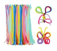 Nimooro 400 Pièces Fil Chenille Cure Pipe Chenille Loisir Creatif DIY Pipe pour Décorations Artificiel pour Fournitures de Bouquet de Fleurs et de Décoration DIY