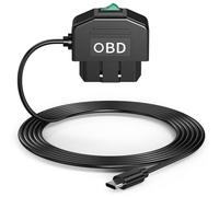 Nimooro Dash Cam OBD Hardwire Set Kit Dash Camera USB Type C Hardwire Kit avec Câble d'alimentation OBD pour Dashcam 12-24 V à 5 V/3 A, 500446516