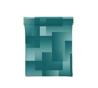 n'importe Quelle Couleur avec des Blocs de dégradé Sarcelle, Sac de Rangement pour Femmes, Portefeuille supérieur à Presser, Petit Porte-Monnaie, Pochette de Changement
