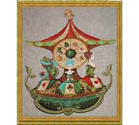 Nimue point de croix set "Alices Karussell", motif à compter, 102k, 27x32cm