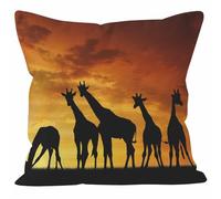 Nimvoya Tapis De Souris XXL À Motif Tapis De Bureau pour Clavier Et Souris en Lin 40X40Cm, Girafe Tapis De Souris XXL One Piece 3D Mouse Pad Décoration De Canapé De Salon 1Pcs