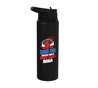 Nina, assistante du pôle Nord, prononce un drôle de nom de Noël Stainless Steel Insulated Water Bottle