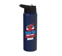 Nina, assistante du pôle Nord, prononce un drôle de nom de Noël Stainless Steel Insulated Water Bottle