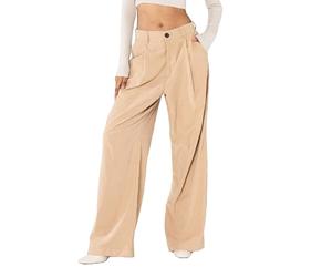 Nina Carter K901 Pantalon large élégant pour femme - Pantalon palazzo fluide en tissu léger jambe large pantalon de début de saison, M