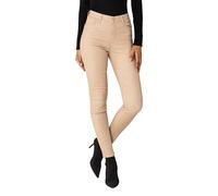 Nina Carter LC001 Pantalon taille haute pour femme aspect cuir push-up stretch, Beige (Lc001-7), XL