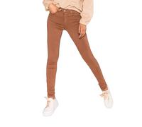 Nina Carter P106 - Jean pour femme - Coupe ajustée - Push Up - Skinny - Taille mi-haute, Marron chocolat (P106-5), XS mince