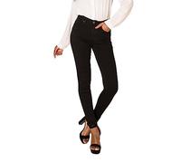 Nina Carter P106 Jean slim fit push-up skinny taille moyenne pour femme, Noir (P106), XS mince