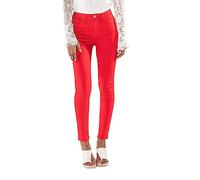 Nina Carter P106 Jean slim fit push-up skinny taille moyenne pour femme, Rouge (P106-13), M mince