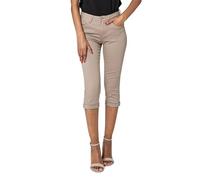 Nina Carter P260 - Jean pour femme - Coupe skinny - Taille haute - Pour l'été, Taupe (P230-18), M mince