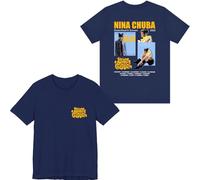 Nina Chuba Merch Deutschland Schweiz Tour 2025 T-shirt à manches courtes pour homme et femme, bleu marine, 4XL