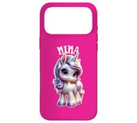 Nina Cute Unicorn Design pour Fille Nom Nina Coque pour iPhone 17 Pro Max