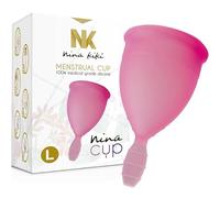 NINA KIKÍ Coupe Menstruelle, Taille L, Rose, Silicone Médical, 30 ml