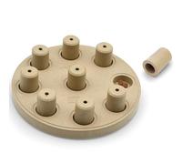 Nina Ottosson by Outward Hound Dog Smart Treat Puzzle Enrichment Toy, Level 1 Beginner, Tan, Composite