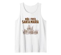 Nina Pinta Santa Maria Columbus Day Christophe Colomb Débardeur