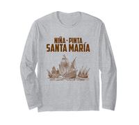 Nina Pinta Santa Maria Columbus Day Christophe Colomb Manche Longue