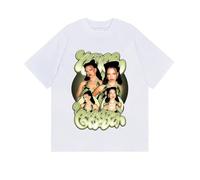 Nina Rapper Chu-ba Album T-Shirt Style Rétro Harajuku en Coton Unisexe À Manches Courtes Tee Tendance-White||l
