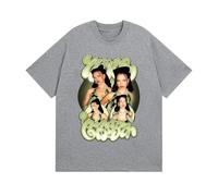 Nina Rapper Chu-ba Album T-Shirt Style Rétro Harajuku en Coton Unisexe À Manches Courtes Tee Tendance-Grey||l