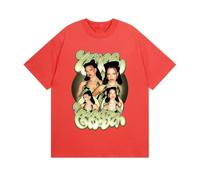 Nina Rapper Chu-ba Album T-Shirt Style Rétro Harajuku en Coton Unisexe À Manches Courtes Tee Tendance-Red||x_s