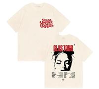 Nina Rapper Chu-ba Tour 2025 T-Shirt Tendance en Coton À Col Rond Et Manches Courtes, Style Hip-hop Décontracté, Vêtements De Ville pour Hommes Et Femmes, Haut D'été-Khaki||3X_l