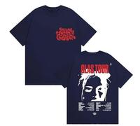 Nina Rapper Chu-ba Tour 2025 T-Shirt Tendance en Coton À Col Rond Et Manches Courtes, Style Hip-hop Décontracté, Vêtements De Ville pour Hommes Et Femmes, Haut D'été-Navy||XX_l