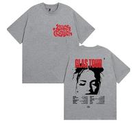 Nina Rapper Chu-ba Tour 2025 T-Shirt Tendance en Coton À Col Rond Et Manches Courtes, Style Hip-hop Décontracté, Vêtements De Ville pour Hommes Et Femmes, Haut D'été-Grey||x_s