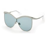 Nina Ricci Femme SNR408 579 Lunettes de soleil Métal Palladium Bleu Masque Normale