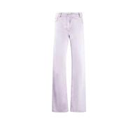 Nina Ricci - Jean Coupe Droite avec Coutures Contrastées - Femme - Jeans - Rose - Taille: 40 FR