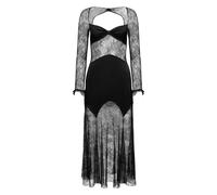 Nina Ricci - Long Open Neck Lace - Femme - Robes - Noir - Taille: 40 FR