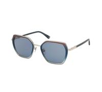 Nina Ricci Lunettes Femme, Shiny Red Grad Light Blue, 54