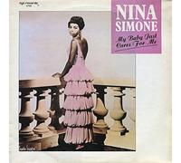 Nina Simone - MY BABY JUST CARES FOR ME 7" (45) UK CHARLY 1985 NINA SAT AT PIANO SLEEVE B/W LOVE ME OR LEAVE ME (CYZ7112) PIC SLEEVE